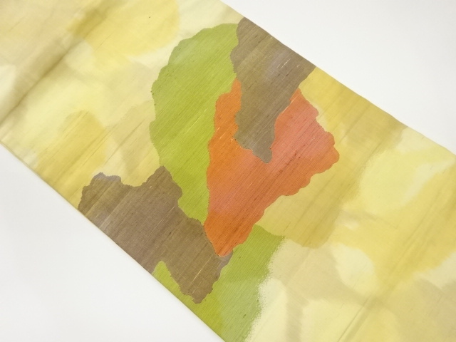 JAPANESE NAGOYA OBI / TSUMUGI / WOVEN ABSTRACT
